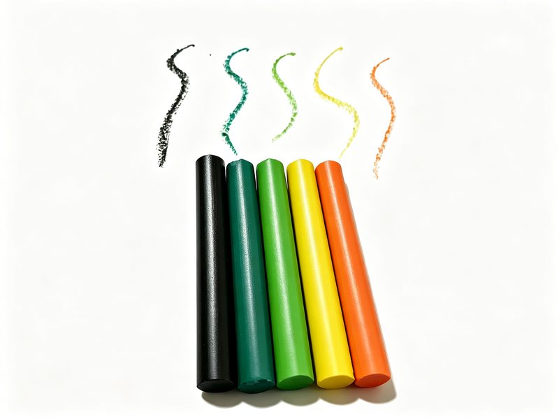 Rainbow crayon collection